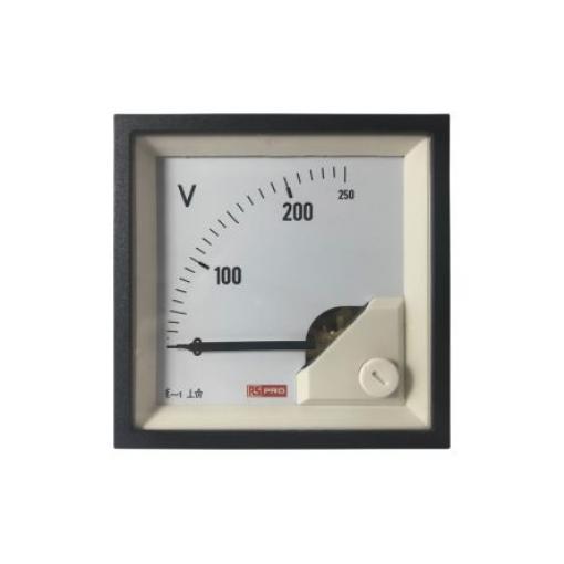 Analogový voltmetr St. Kalibrováno až 65 °C 68 mm 68 mm RS PRO