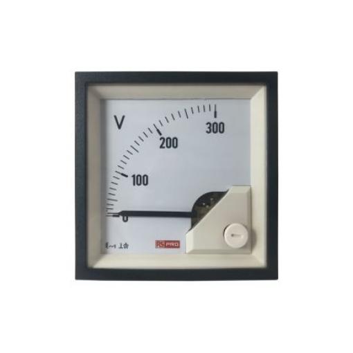Analogový voltmetr, řada: RS PRO St. až 65 °C 68 mm 68 mm RS PRO