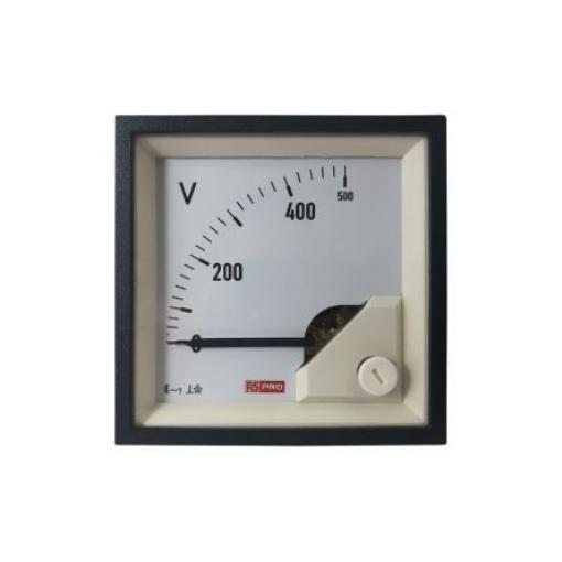 Analogový voltmetr St. Kalibrováno až 65 °C 68 mm 68 mm RS PRO