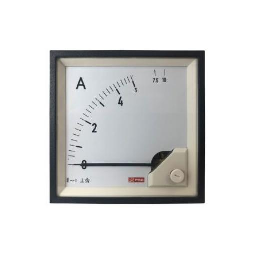 Analogový panelový ampérmetr, řada: RS PRO, výška výřezu: 92 mm St., šířka výřezu: 92 mm, přesnost měřicího přístroje: 1