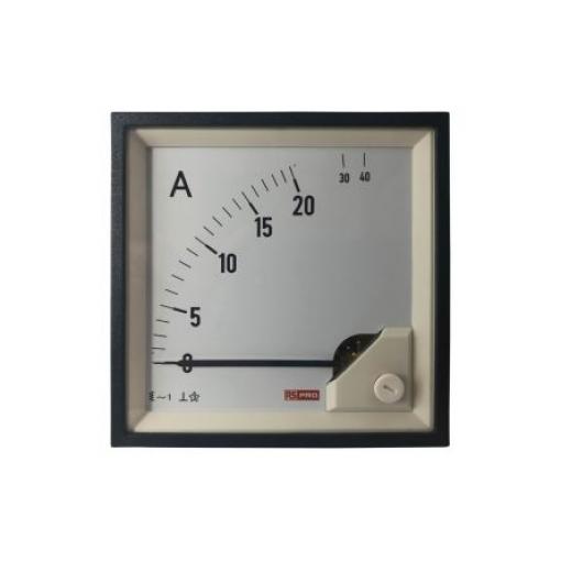 Analogový panelový ampérmetr, řada: RS PRO 100 A, výška výřezu: 92 mm St., šířka výřezu: 92 mm, přesnost měřicího