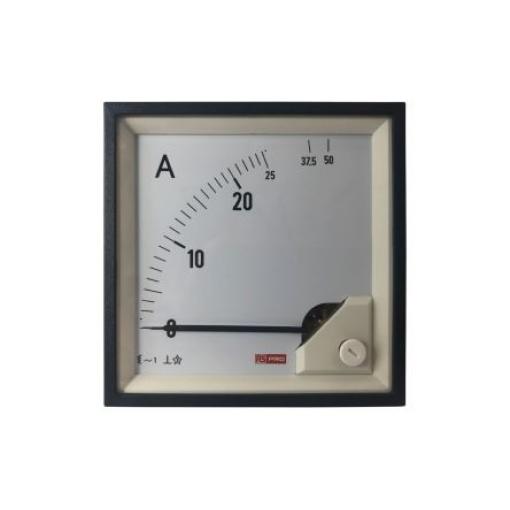 Analogový panelový ampérmetr, řada: RS PRO 100 A, výška výřezu: 92 mm St., šířka výřezu: 92 mm, přesnost měřicího