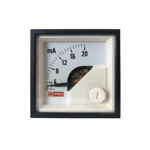 Analogový panelový ampérmetr, řada: RS PRO 100 A, výška výřezu: 45 mm DC, šířka výřezu: 45 mm, přesnost měřicího