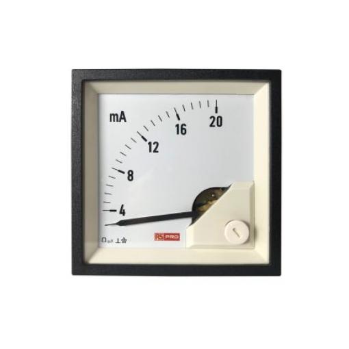 Analogový panelový ampérmetr, řada: RS PRO 100 A, výška výřezu: 68 mm DC, šířka výřezu: 68 mm, přesnost měřicího