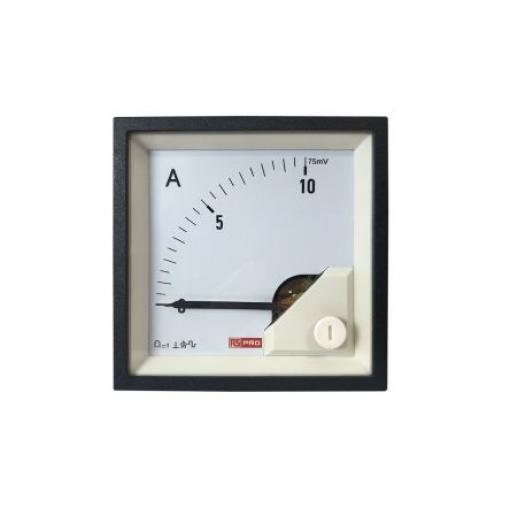 Analogový panelový ampérmetr, řada: RS PRO 100 A, výška výřezu: 68 mm DC, šířka výřezu: 68 mm, přesnost měřicího