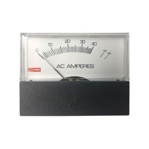 Analogový panelový ampérmetr, výška výřezu: 76 mm St., šířka výřezu: 74 mm, přesnost měřicího přístroje: ±1.5 %