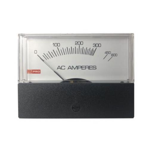 Analogový panelový ampérmetr 1000 A, výška výřezu: 76 mm St., šířka výřezu: 74 mm, přesnost měřicího přístroje: ±1.5 %