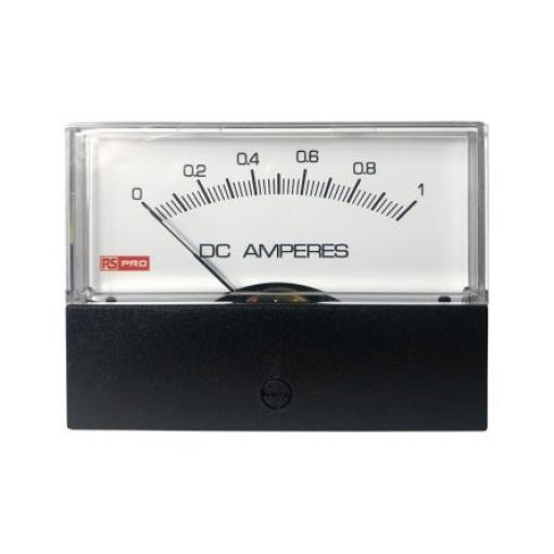 Analogový panelový ampérmetr, výška výřezu: 76 mm DC, šířka výřezu: 74 mm, přesnost měřicího přístroje: ±1.5 %