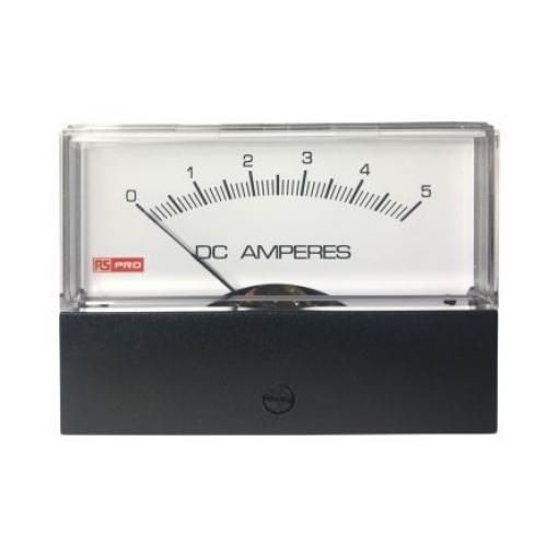 Analogový panelový ampérmetr 50 A, výška výřezu: 76 mm DC, šířka výřezu: 74 mm, přesnost měřicího přístroje: ±1.5 %
