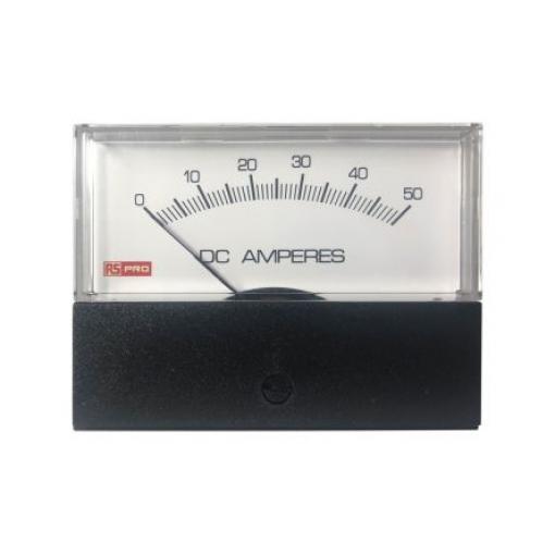 Analogový panelový ampérmetr, výška výřezu: 76 mm DC, šířka výřezu: 74 mm, přesnost měřicího přístroje: ±1.5 %