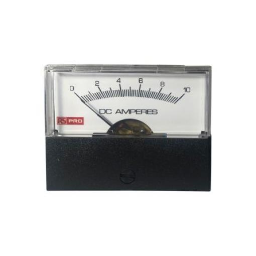 Analogový panelový ampérmetr 50 A, výška výřezu: 57 mm DC, šířka výřezu: 44 mm, přesnost měřicího přístroje: ±1.5 %
