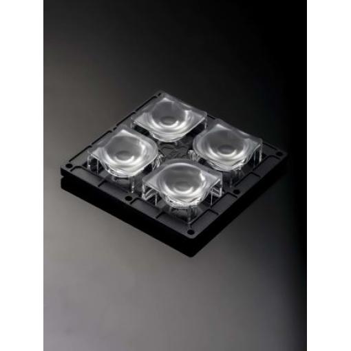 Čočka LED, řada: HighBay 4cestná Široký úhel vyzařování 30 ° Čirá Silikon Ledil