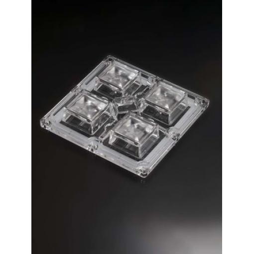 Čočka LED, řada: HighBay 4cestná 90 x 90 x 16.9mm Široký úhel vyzařování 50° Polymetylmetakrylát (PMMA) Ledil