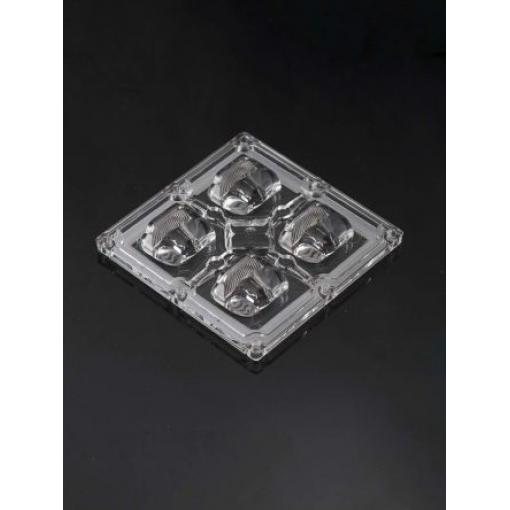 očka LED, řada: STRADA 4cestná 90 x 90 x 13.6mm střední vyzařování Polymetylmetakrylát (PMMA) Ledil