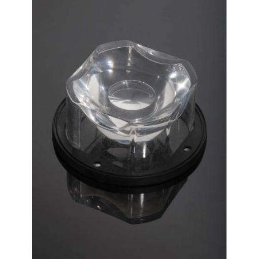 Sada optiky a držáků LED, řada: Stella Bodové vyzařování 25 ° 90 mm v prům. Jednoduchá čočka Ledil