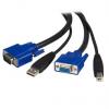 StarTech.com Kabel KVM Vnější, A: USB typu A, B: VGA, USB B Samec/samice 1.8 m, Černá