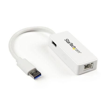 StarTech.com Adaptér USB na Ethernet 155 mm Bílá 1000Mbps