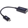 StarTech.com Kabel USB do zásuvky IC Vnější, A: Micro USB B, 130 mm Vnitřní, Černá, B: USB typu A