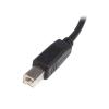 StarTech.com Kabel USB do zásuvky IC Vnější, A: USB typu A, 1 m Vnější, Černá, B: USB B