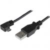 StarTech.com Kabel USB do zásuvky IC Vnější, A: USB typu A, 2 m Vnější, Černá, B: Micro USB typ B