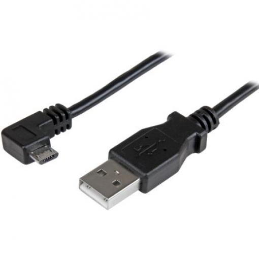 StarTech.com Kabel USB do zásuvky IC Vnější, A: USB typu A, 2 m Vnější, Černá, B: Micro USB typ B