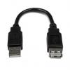 StarTech.com Kabel USB do zásuvky IC Vnější, A: USB typu A, 150 mm Vnitřní, Černá, B: USB typu A