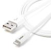 StarTech.com Kabel USB do zásuvky IC Vnější, řada: USBLT, A: USB 2.0 Typ A, 1 m Vnější, Bílá, B: Lightning