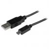 StarTech.com Kabel USB do zásuvky IC Vnější, A: USB typu A, 500 mm Vnější, Černá, B: Micro USB typ B