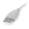 StarTech.com Kabel USB do zásuvky IC Vnější, A: USB typu A, 150 mm Vnější, Šedá, B: Micro USB typ B