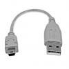 StarTech.com Kabel USB do zásuvky IC Vnější, A: USB typu A, 150 mm Vnější, Šedá, B: Micro USB typ B