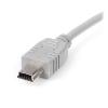 StarTech.com Kabel USB do zásuvky IC Vnější, A: USB typu A, 150 mm Vnější, Šedá, B: Micro USB typ B
