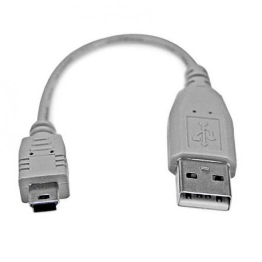 StarTech.com Kabel USB do zásuvky IC Vnější, A: USB typu A, 150 mm Vnější, Šedá, B: Micro USB typ B