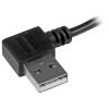 StarTech.com Kabel USB do zásuvky IC Vnější, A: USB typu A, 1 m Vnější, Černá, B: Micro USB typ B