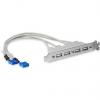 StarTech.com Kabel USB do zásuvky IC Vnitřní, A: 10 kolíků IDC x 2, 286 mm Vnitřní, Šedá, B: USB typu A