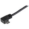 StarTech.com Kabel USB do zásuvky IC Vnější, řada: USBA, A: USB 2.0 Typ A, 500 mm Vnější, Černá, B: Micro USB typ B