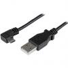 StarTech.com Kabel USB do zásuvky IC Vnější, řada: USBA, A: USB 2.0 Typ A, 500 mm Vnější, Černá, B: Micro USB typ B