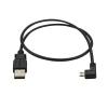 StarTech.com Kabel USB do zásuvky IC Vnější, A: USB typu A, 500 mm Vnější, Černá, B: Micro USB typ B