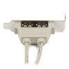 StarTech.com Kabel USB do zásuvky IC Vnitřní, A: 5pin IDC x 2, 285 mm Vnitřní, Šedá, B: USB typu A