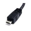 StarTech.com Kabel USB do zásuvky IC Vnější, A: USB typu A, 150 mm Vnější, Černá, B: Micro USB typ B
