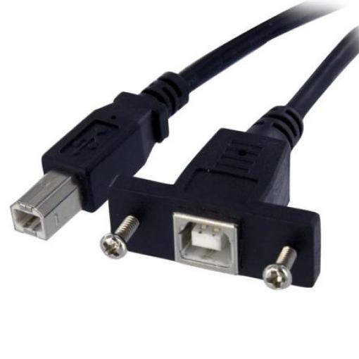 StarTech.com Kabel USB do zásuvky IC Vnější, A: USB typ B, 300 mm Vnitřní, Černá, B: USB B
