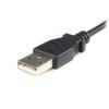 StarTech.com Kabel USB do zásuvky IC Vnější, A: USB typu A, 3 m Vnější, Černá, B: Micro USB typ B