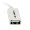 Kabel USB, 130mm, Bílá