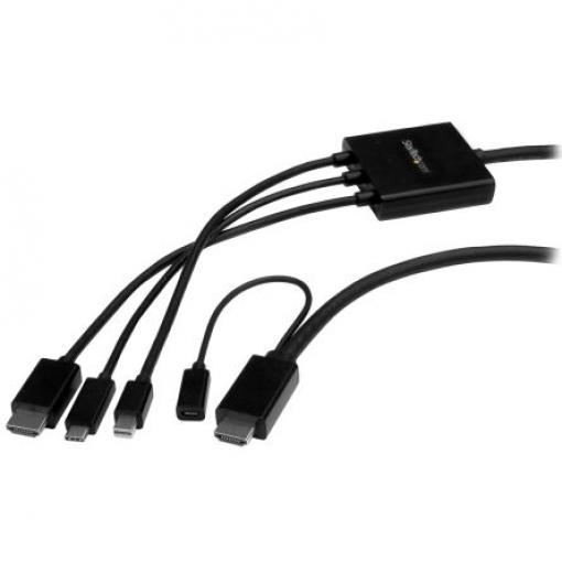 Adaptér, počet zobrazení: 1, 4K, typ USB: USB C, video připojení: HDMI, Mini DisplayPort, standard: USB 3.1