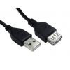 RS PRO Kabel USB do zásuvky IC Vnější, A: USB typu A, 500 mm Vnitřní, Černá, B: USB typu A