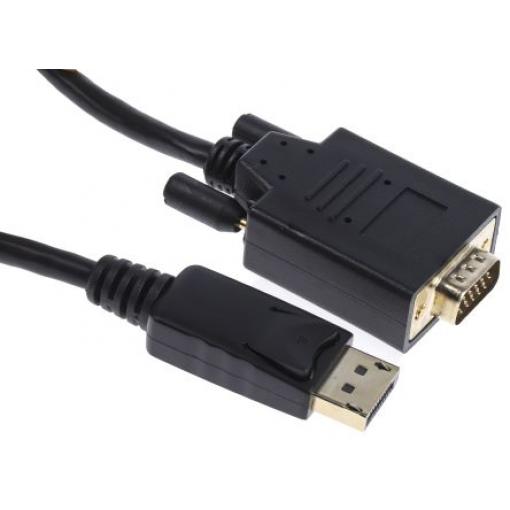 RS PRO, A: Vnější Display Port, B: Vnější VGA, Polyvinylchlorid DisplayPort Kabely 2 m