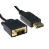 RS PRO, A: Vnější Display Port, B: Vnější VGA, Polyvinylchlorid DisplayPort Kabely 5 m