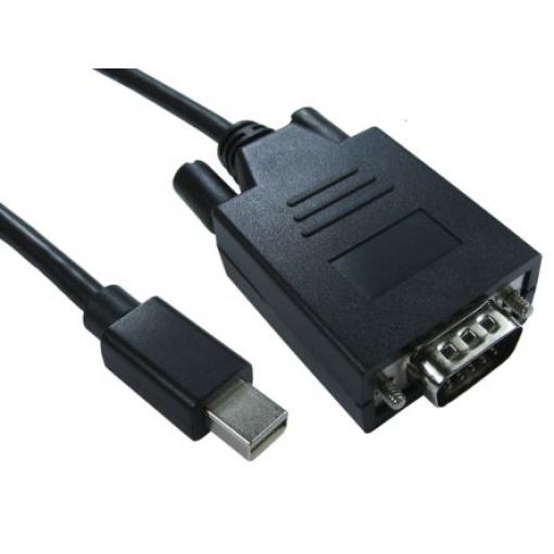 RS PRO, A: Vnější Mini DisplayPort, B: Vnější VGA, Polyvinylchlorid DisplayPort Kabely 1 m