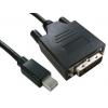 RS PRO, A: Vnější Duální propojení DVI-D, B: Vnější DVI-D, Polyvinylchlorid DisplayPort Kabely 3 m
