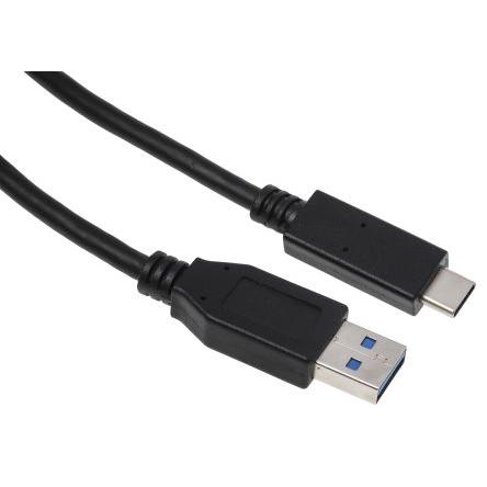 RS PRO Kabel USB do zásuvky IC Vnější, A: USB typu A, 2 m Vnější, Černá, B: USB typu C