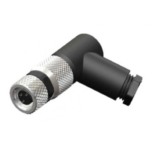 Kulatý konektor, počet kontaktů: 3, Kabel, velikost: M8 RS PRO, pohlaví kontaktu: Vnější, orientace těla: Pravý úhel